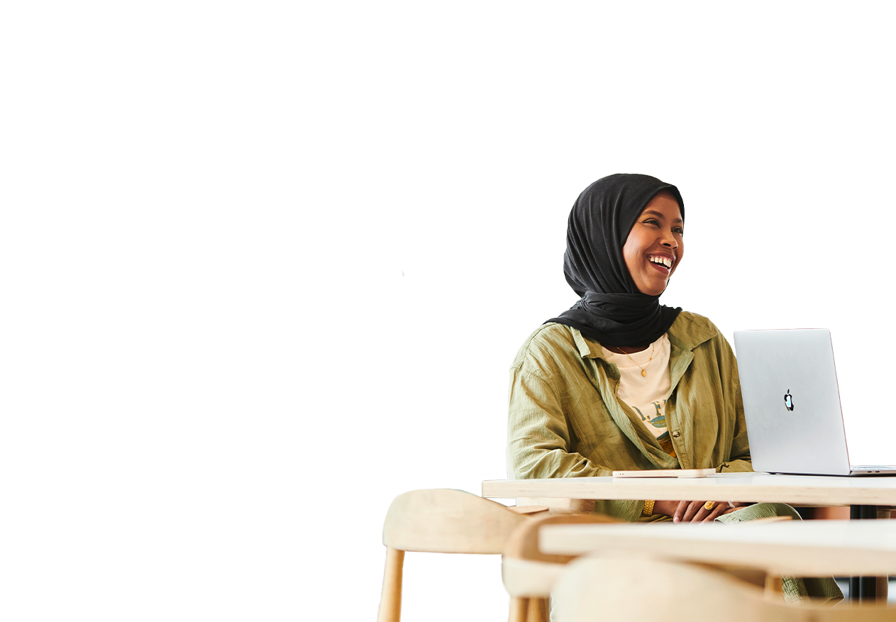 Woman laughing